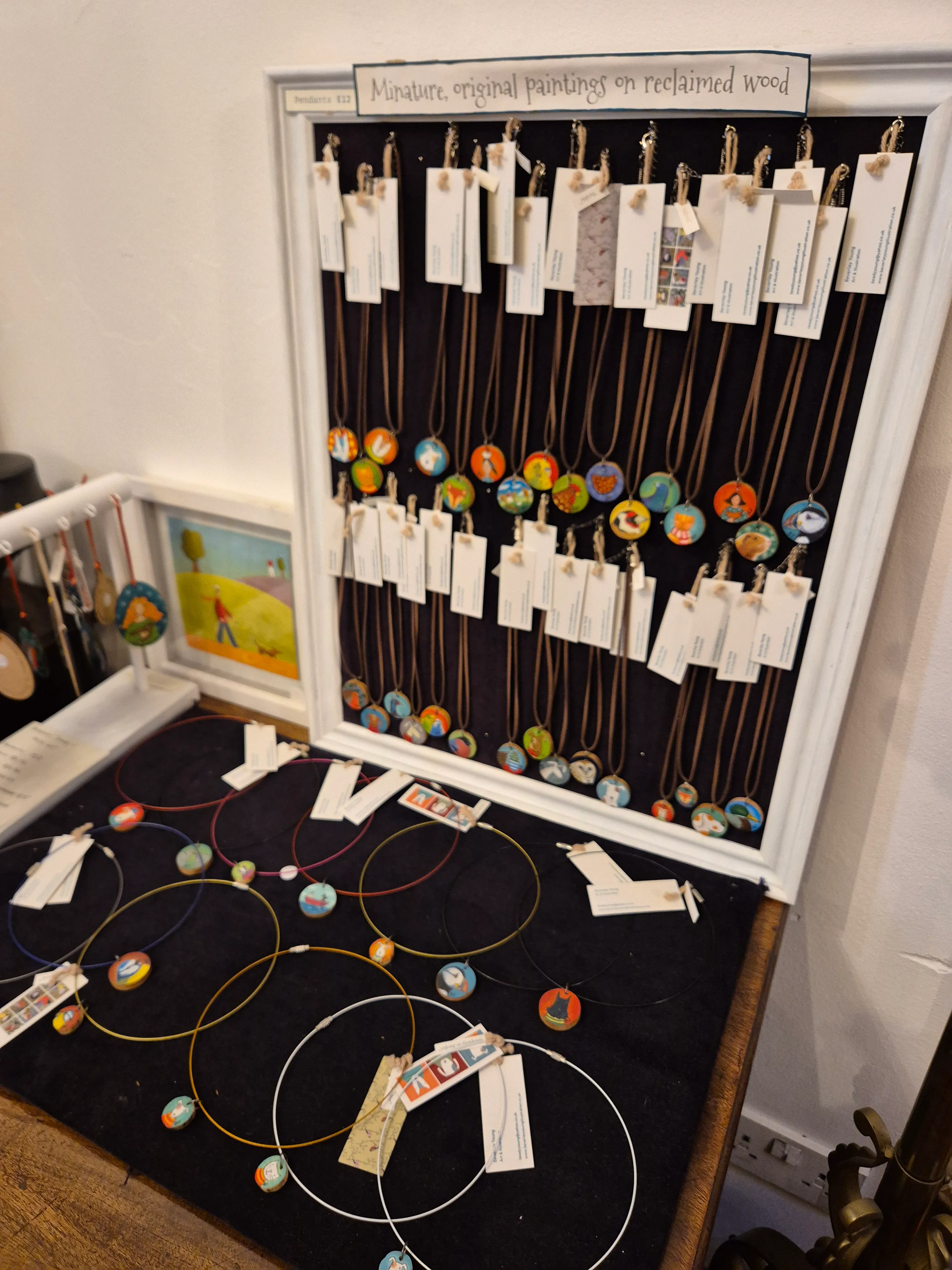 Hand painted pendants